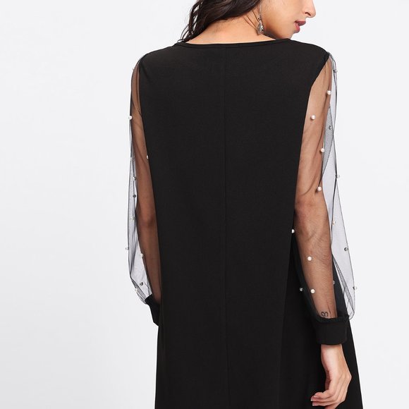 sexy black beaded cocktail dress - Picture 3 of 3